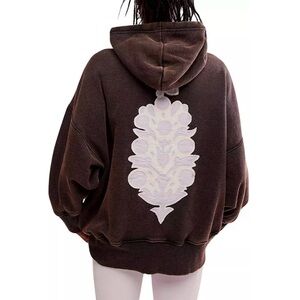 Free People Sprint to the finish logo hoodie
